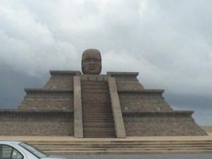 ahora las cabezas olmecas