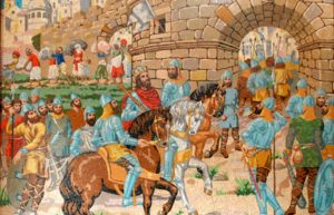 retaule entrada de jaume i a valencia